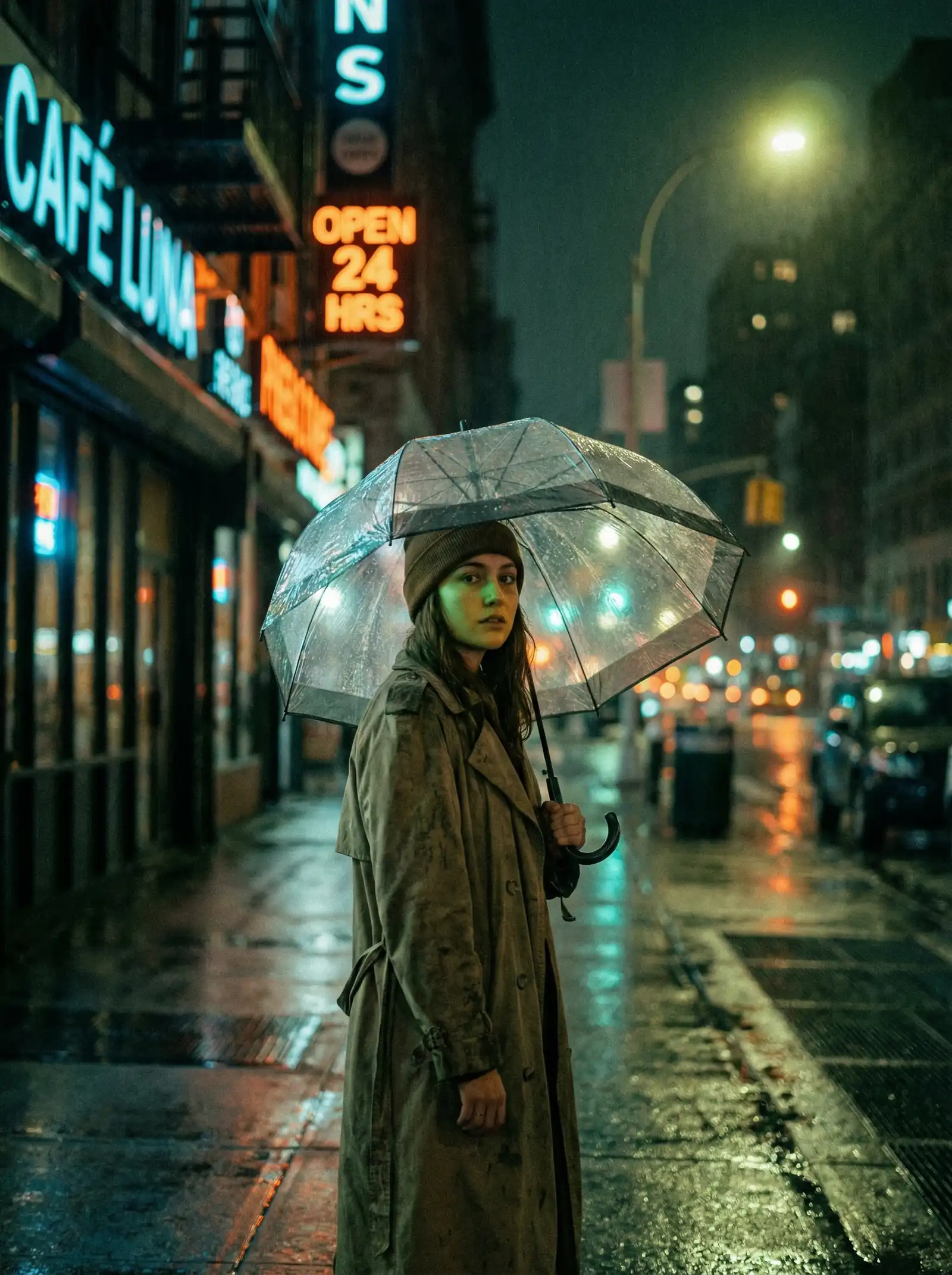 麻生芽依 本周佳作 - 雨夜独行